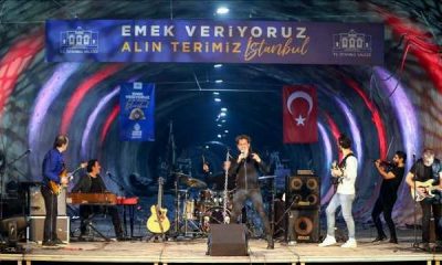 Yerin 72 metre altında 1 Mayıs konseri düzenledi