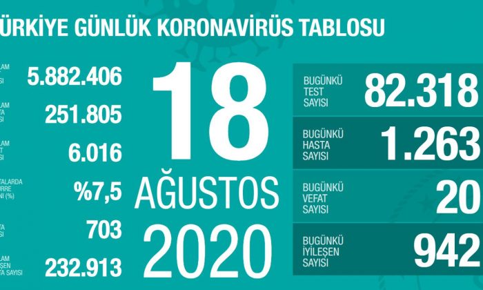 Türkiye`de Virüsün Son Durumu