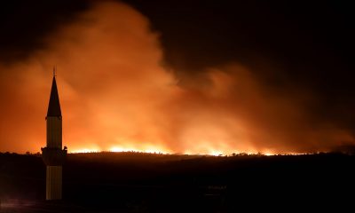 Yunanistan-Türkiye Sınırında Yangın