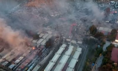 Yunanistan Sığınma Kampında Yangın