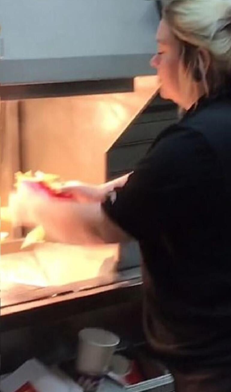Dünyaca ünlü fast food zincirinden skandal görüntüler