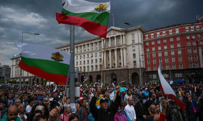 Bulgaristan Sofya`da Protesto Düzenlendi