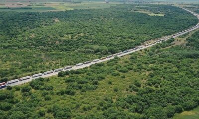 Hamzabeyli Sınır Kapısı’nda Uzun Tır Kuyruğu